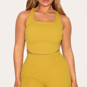 Shape Olive Active Cupped Seam Detail Sports Bra