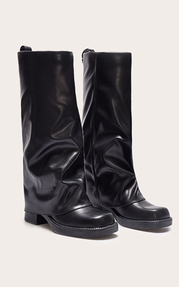 2863967a46f91d882ae45620ce3f2d71d3c7dfba_CNL5288_2_black_pu_block_heeled_fold_over_knee_high_boots
