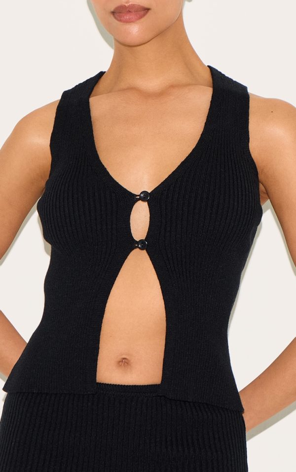 2924fb97274fff931ed167ede7cd0a8f3045c99c_CNN1096_4_petite_black_knitted_open_front_longline_waistcoat