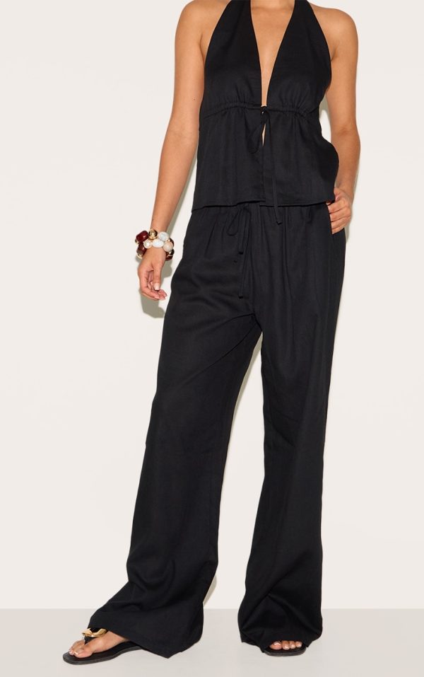 29791a9e6e571075ddd3cb972ebd376e025dcccf_CNM8588_2_black_linen_look_drawstring_wide_leg_trousers