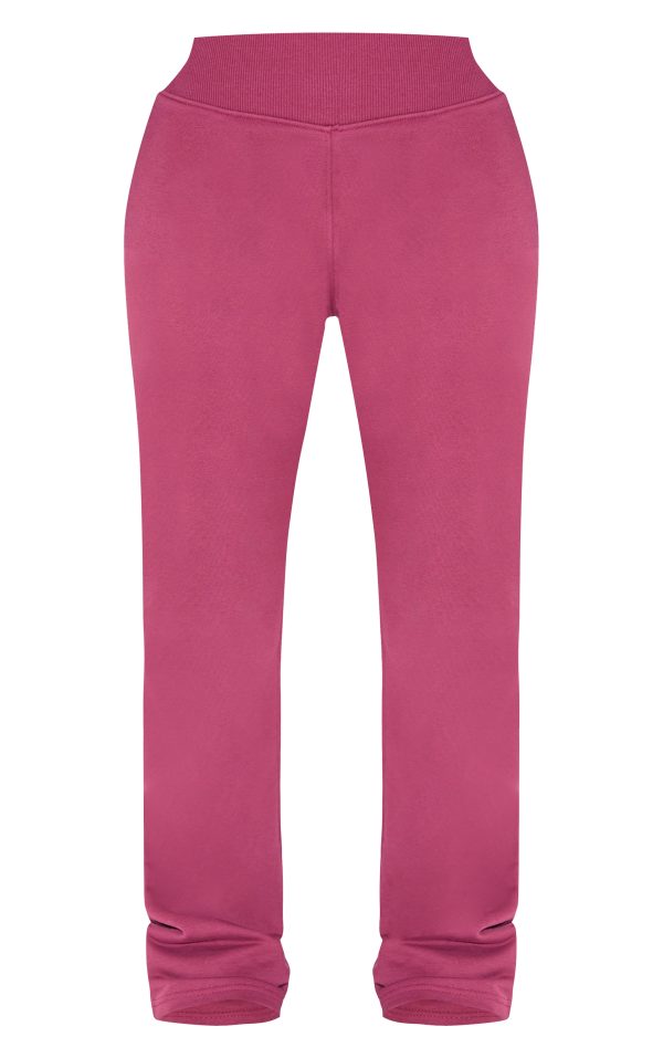 2987bc56d79aaa4328d92b913d61670146931820_CNM0091_5_shape_burgundy_ribbed_waistband_flared_trousers