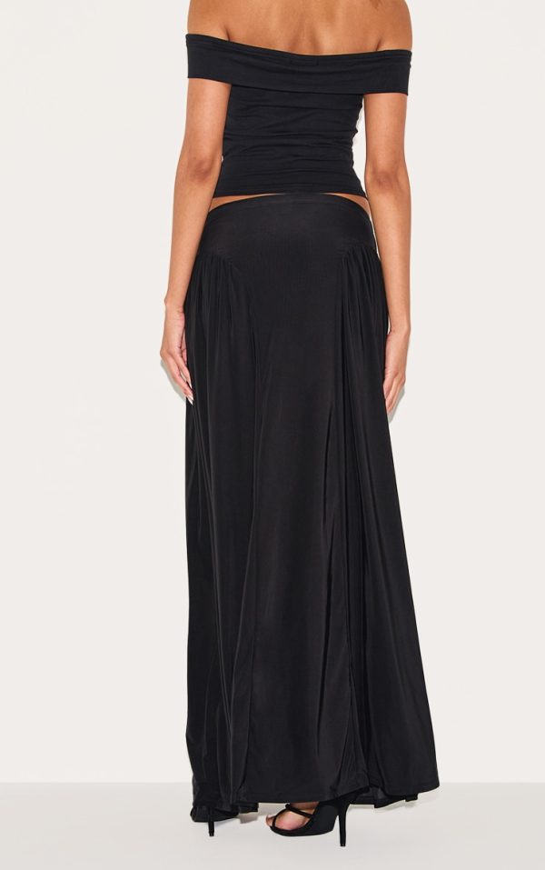 298ff970f6ca0be8114b38970aac6af3cd9976f9_CNM3173_3_black_slinky_drop_waist_ruched_panel_maxi_skirt-1
