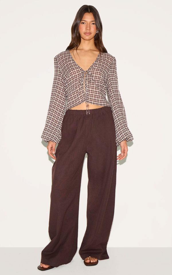 2991c0082fcb2cd47eda9bb70d8cf7085bbec777_CNM4044_3_brown_tie_front_gingham_blouse