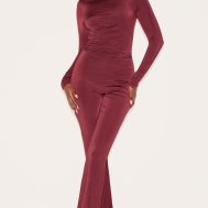 29b607c03f30293aca5a94aa9c6299c833fc8a79_CNM3116_3_wine_double_layer_slinky_gathered_long_sleeve_wide_leg_jumpsuit