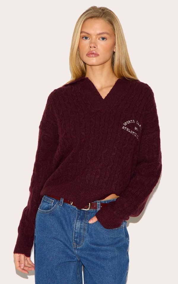 2a1c3028fee04ee683a9d67ee06cc58c317ba122_CNL5216_1_burgundy_soft_cable_knit_embroidered_collar_detail_oversized_jumper