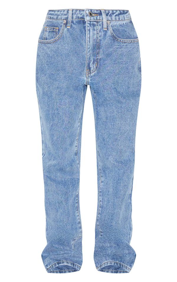 2a41e501602546f11f9d611f0d53886103349a6e_CNM0075_5_prettylittlething_petite_mid_blue_wash_straight_leg_high_waist_jeans