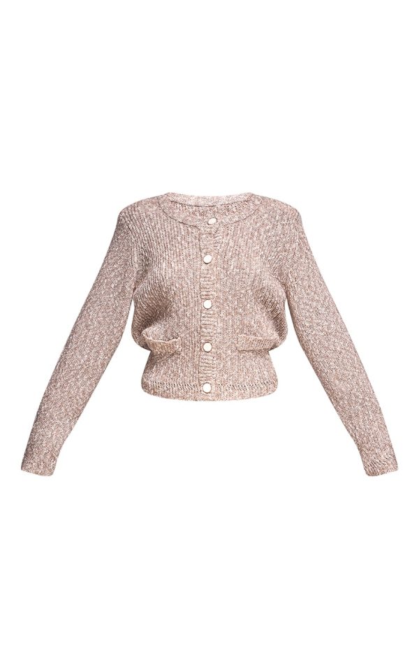 2b356df252d4ced1279f29bf913549134c657430_CNJ1284_5_mocha_marl_textured_bobble_knit_button_up_pocket_detail_cardigan