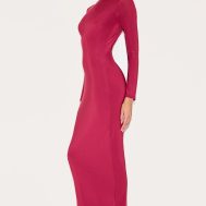 2b8a7002029d442c42a31c0fe1f5fb754467c186_CNM1604_3_wine_double_layer_slinky_flared_sleeve_midaxi_dress