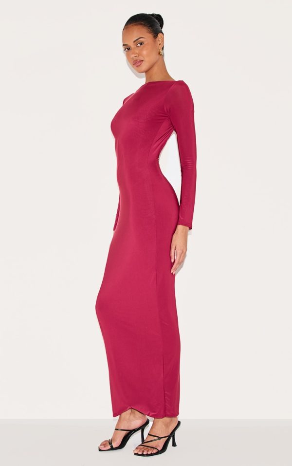 2b8a7002029d442c42a31c0fe1f5fb754467c186_CNM1604_3_wine_double_layer_slinky_flared_sleeve_midaxi_dress