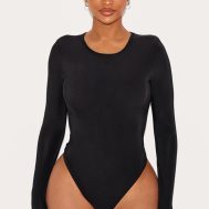 2bba9ad474c693594e7745fd2b764f26064f2756_CLV1368_2_shape_black_slinky_long_sleeve_bodysuit
