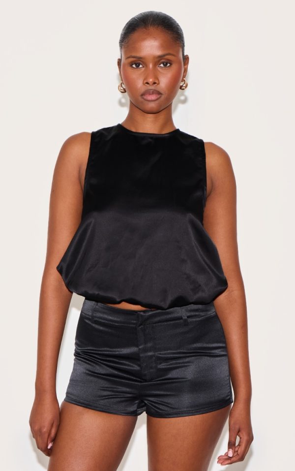 2cab9efc02e76144c2275fdd4174768deb37e3a7_CNM2402_1_black_satin_bubble_hem_top-1