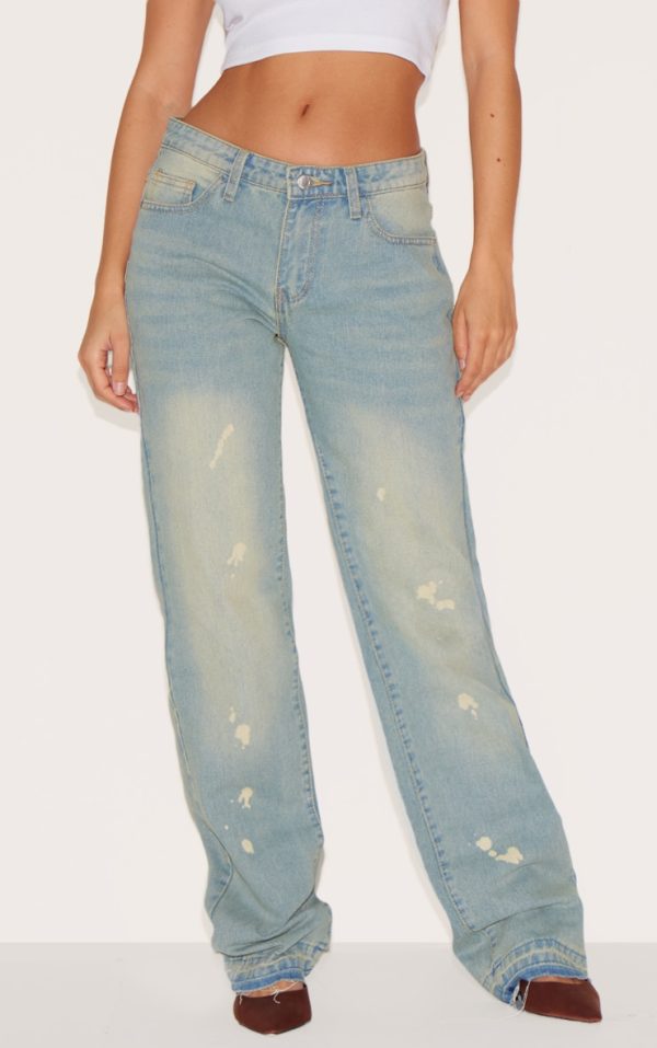 2d19478662d21e7d032227047618a91adbcc82ba_CNF2046_2_faded_vintage_wash_splattered_effect_straight_leg_jeans