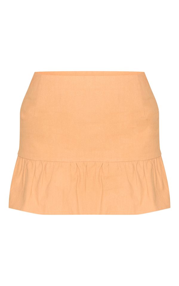 2d494ab245220a8e2eec2fb4908f8b7e8982ba3f_CNM6332_6_shape_olive_linen_dropped_puffball_hem_mini_skirt
