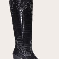 2da49afca578f71dde7b03b14e35774b40f3f6ae_CNL7085_1_black_croc_pu_point_toe_western_stitch_knee_high_block_heeled_boots