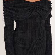 2e3e14b8a21fc8d053eb049153eeb504641cc217_CNM0599_4_black_brushed_rib_bardot_long_sleeve_bodycon_dress
