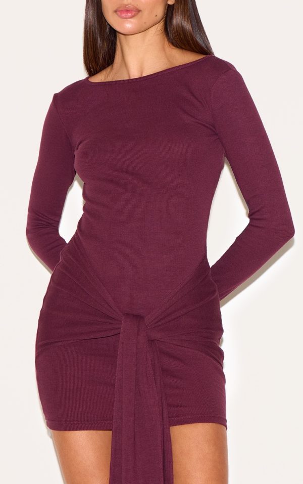 2ea33595c2896f1a1b5e39e1d48c58a8f18b1cd8_CNL7514_4_plum_boat_neck_wrap_mini_dress