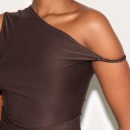 2ebaf6742d2a020de13a408057644c105182aa4e_CNM4272_4_deep_chocolate_ruched_detail_asymmetric_slinky_long_top