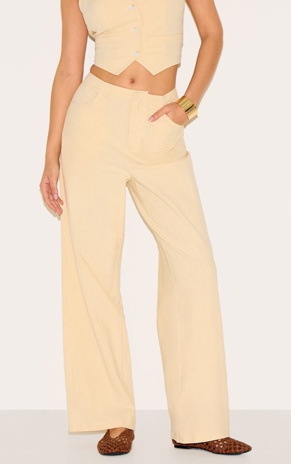 2fc9a9a4ce4c9214e60213d367ed97c2ed4f452e_CNM1799_2_butter_yellow_mid_rise_wide_leg_trouser