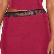 30183014bf396edc052e7b437794575ed62ee91f_CNL9514_5_burgundy_lace_waist_detail_woven_belted_mini_skirt