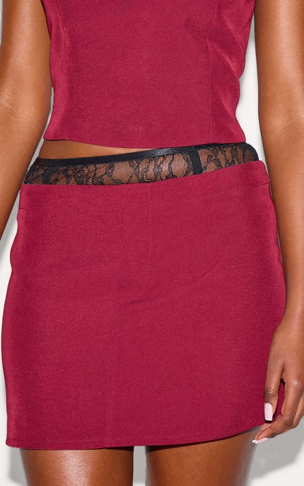 30183014bf396edc052e7b437794575ed62ee91f_CNL9514_5_burgundy_lace_waist_detail_woven_belted_mini_skirt
