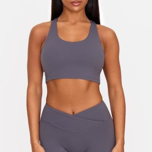 Charcoal Ultimate Sculpt Double Layer Padded Sports Bra