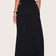 3113e90f7c9f6f729669799ac9a7e5d4ea16c5f6_CNM9995_3_black_textured_shirred_panel_mid_rise_maxi_skirt
