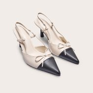 315074c593d11d541ae7cda7cc4b0f1000a16c66_CNJ8462_2_black_and_cream_pu_point_toe_bow_detail_high_stiletto_court_heels