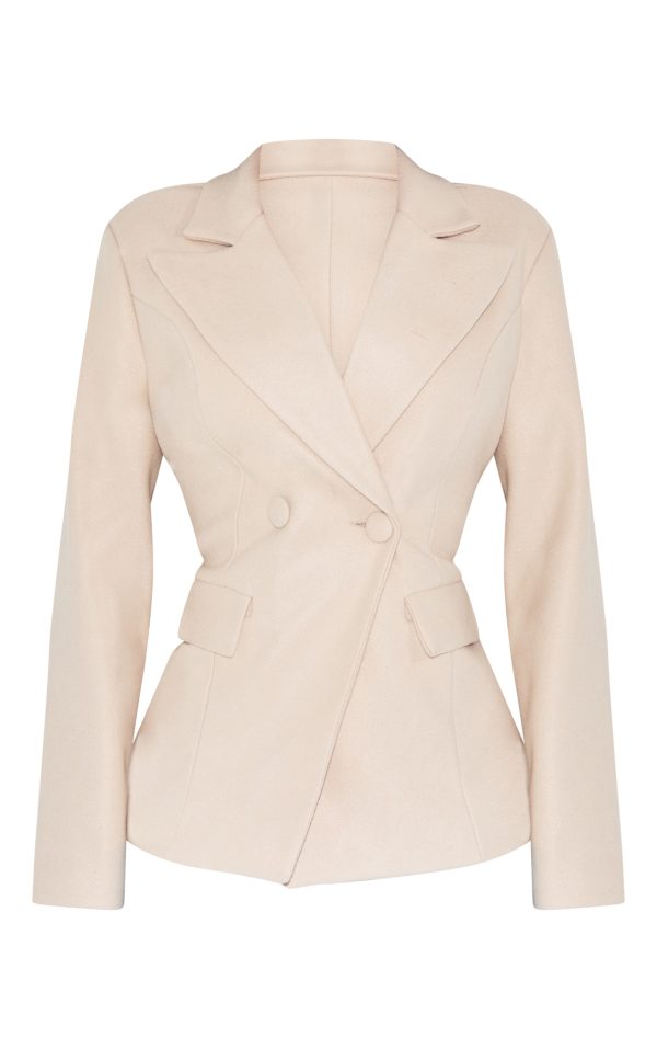 32c46ead4e8d150dd49a30b4272c3c3bcdb3181b_CNM3002_5_shape_stone_wool_look_cinched_waist_blazer