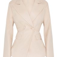 32c46ead4e8d150dd49a30b4272c3c3bcdb3181b_CNM3002_5_shape_stone_wool_look_cinched_waist_blazer