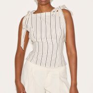 3371be66997ec48d4e41ab800205465cccc94b53_CNM5275_1_sand_striped_linen_blend_shoulder_tie_detail_top
