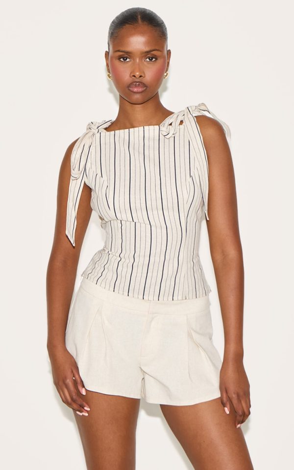 3371be66997ec48d4e41ab800205465cccc94b53_CNM5275_1_sand_striped_linen_blend_shoulder_tie_detail_top