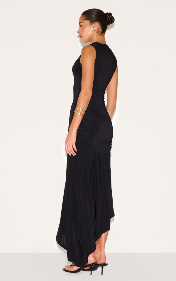 33ed06c708d1f2919cfc62d47f6bbe5b0a4e00fb_CNM6737_2_black_double_layer_slinky_asymmetrical_ruched_midaxi_dress