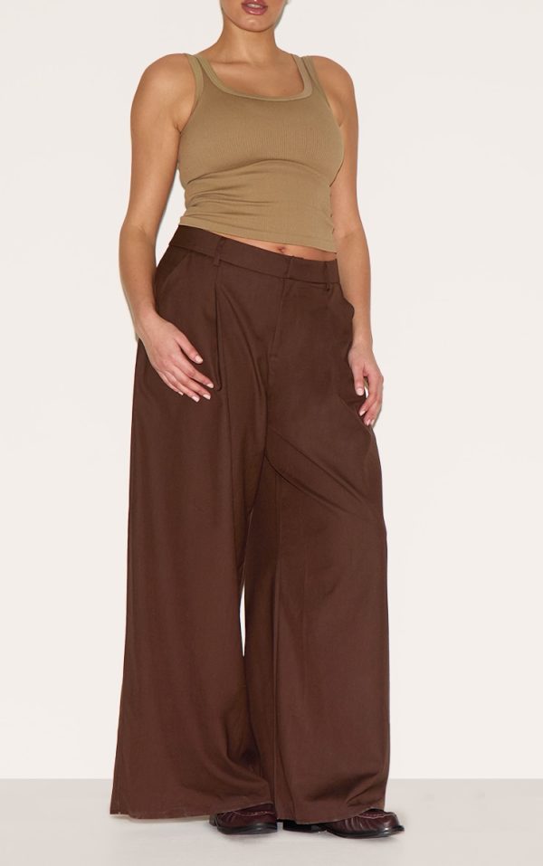 34211399f9b5b4ac7f41511d190672b38ca500f1_CNL9937_2_plus_chocolate_black_woven_double_pleat_wide_leg_trouser