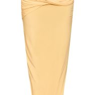 34241fae93da437a4839f38539aadd3306323661_CNM9237_5_butter_yellow_double_layered_slinky_twist_drape_maxi_skirt