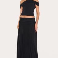360a555357e15701c5f76b8127895cd974014770_CNM3173_1_black_slinky_drop_waist_ruched_panel_maxi_skirt-1