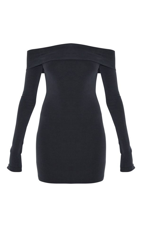 3733a461dc28cd5e3952ba140d7bcecdfbe9ac43_CNL0117_5_black_premium_contour_bardot_bodycon_dress