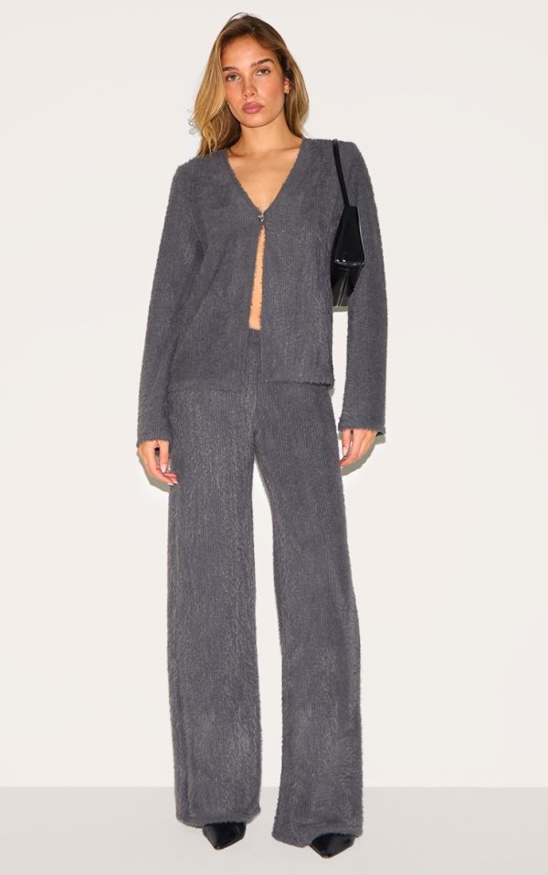 37632c00d9a821fd28135933c5f0f3695298385f_CNM2119_3_charcoal_textured_v_neck_button_cardigan-1
