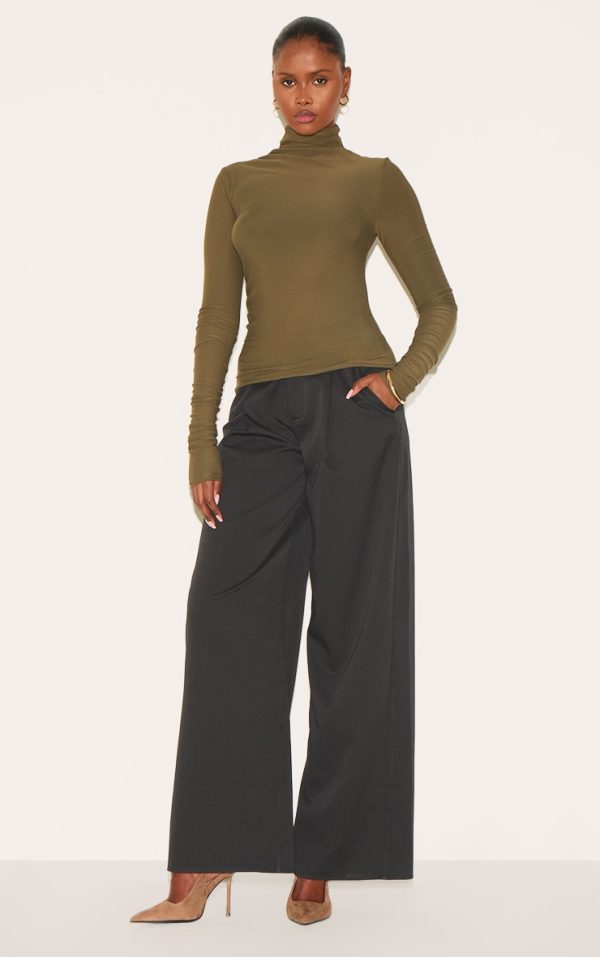 392e22e83d45e82a879c2f0b0d40c1d1e2215d25_CNL8983_3_khaki_soft_touch_high_neck_ruched_sleeve_top-1