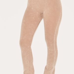 Petite Stone Faded Contour Rib Crossover Flares