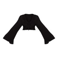 39928373bdc389415da256305acc201199dc3786_CNM3228_5_black_cheesecloth_ruffle_tie_front_long_sleeve_top