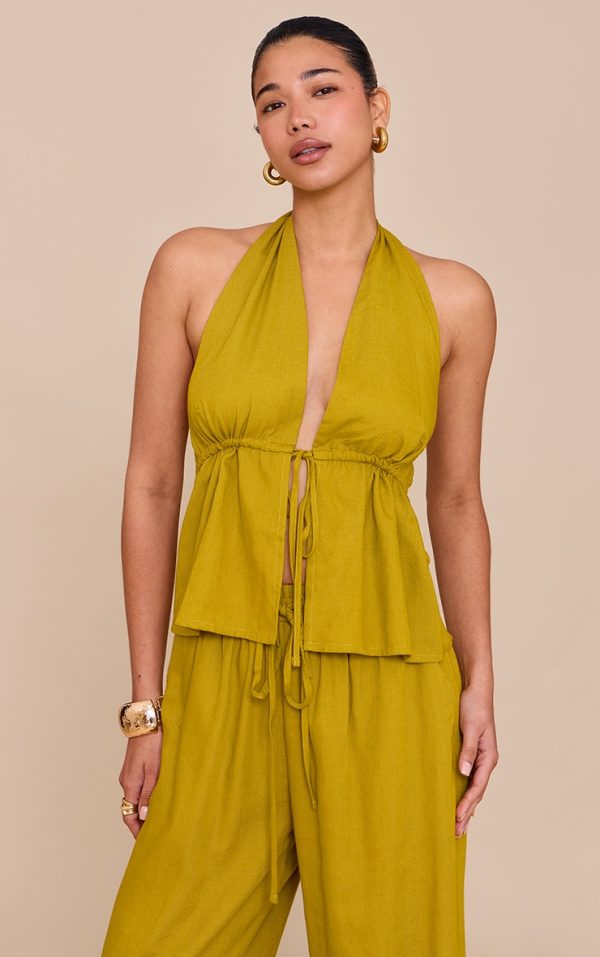 39ecb0cce36639822d3968fd0da38cc2befe93c8_CNM8587_1_deep_mustard_linen_look_tie_waist_longline_top