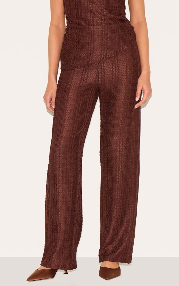 3a9de5991997343a84bd2fa54060637efd447f8b_CNN1061_2_petite_chocolate_textured_elasticated_wide_leg_trousers