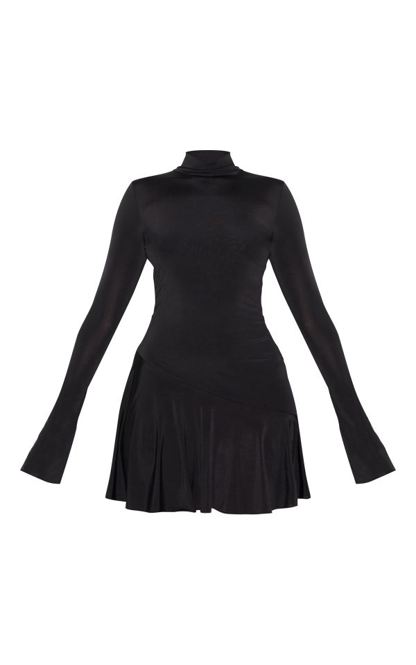 3af16e78816f93feb7da6ea9b839a961bd526d15_CNM2977_5_black_slinky_long_sleeve_asymmetric_hem_shift_dress