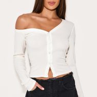 3b4f532415574e423922086255237d83f75c3ec2_CNM1442_1_cream_soft_touch_rib_asymmetric_detail_long_sleeve_top