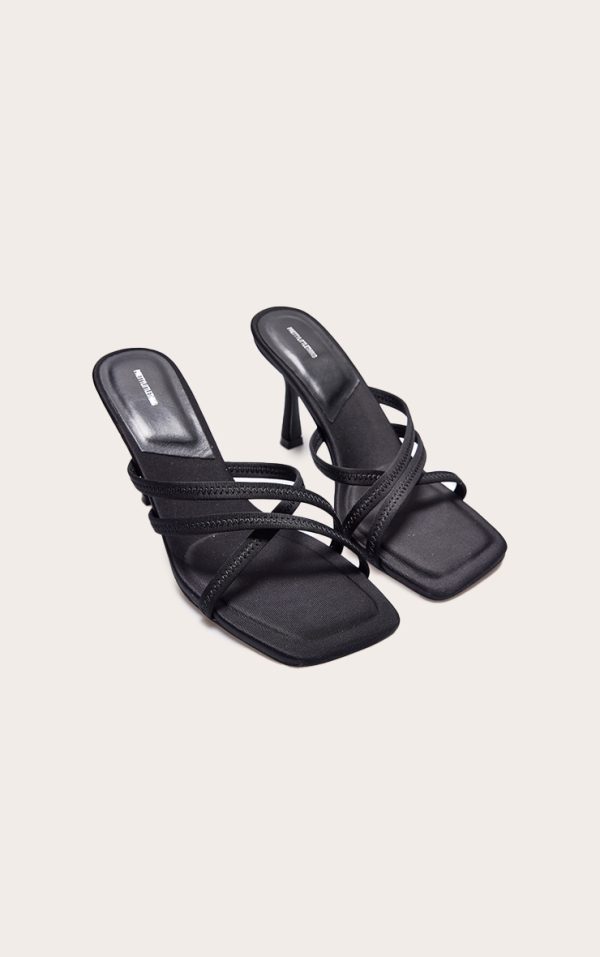 3b6ba0f46a0317c5fa77a452017f2ab01a438d8a_CNI3372_2_black_lycra_square_toe_cross_strap_heeled_mules