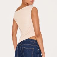 3ba3517d773d45e7a120d8f469b9940910aa0600_CNM6301_2_almond_asymmetric_neck_mesh_top