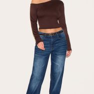3baa0d6e5cfd8423c19a2358165c7fdf272cf28b_CNM2406_3_chocolate_cotton_asymmetric_fitted_long_sleeve_top