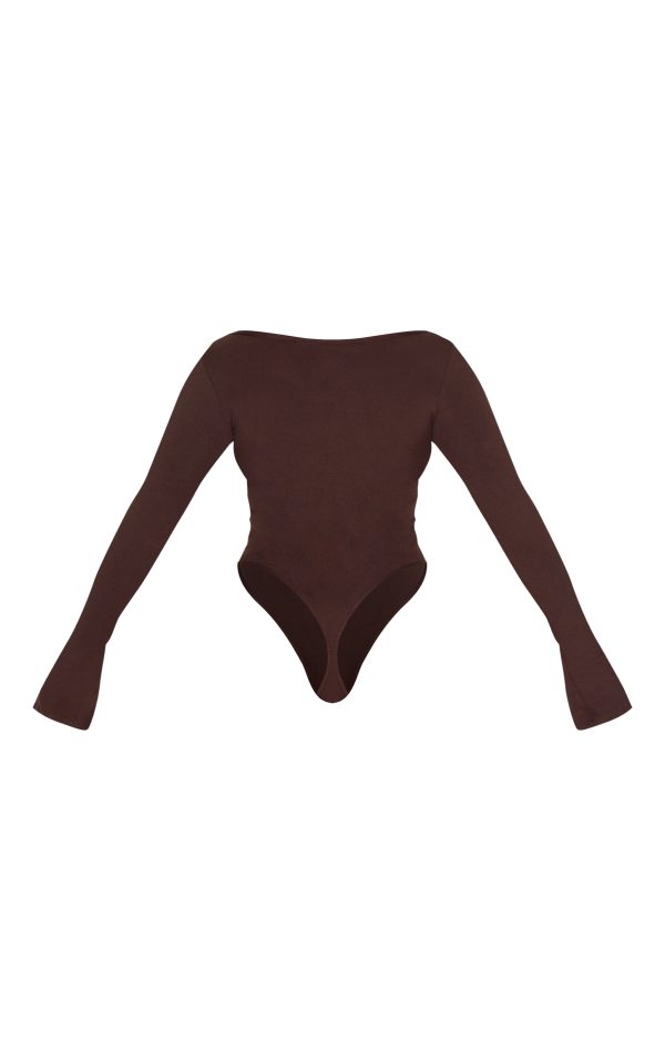 3bb14d1da9be2f4c405ac8b2913c9f615792f36c_CNL8212_6_shape_chocolate_sculpt_boat_neck_flare_sleeve_bodysuit