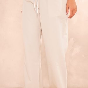 Stone Boxer Detail Drawstring Waist Trousers