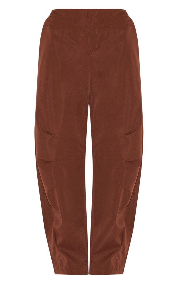 3c0828faa85bc8b97a09a09115661ff6190dc62b_CNM0635_5_chocolate_woven_tailored_cocoon_leg_trousers-1